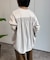 バックギャザー長袖カットソー