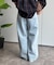 カーブデニムパンツ
