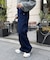 カーブデニムパンツ