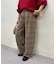 グレンチェックパンツ