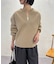 深V起毛プルオーバー