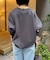 Vネックポンチカットソー