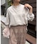 バックラッフルコーデュロイシャツ