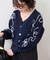 【2025 Spring/Summer】ライン刺繍ニットカーディガン