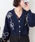 【2025 Spring/Summer】ライン刺繍ニットカーディガン