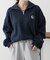 【NUNIFE】裏起毛ハーフZIPプルオーバー