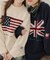 イギリス＆アメリカ国旗ニット