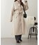 フェイクウールトレンチコート