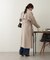 フェイクウールトレンチコート