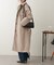 フェイクウールトレンチコート