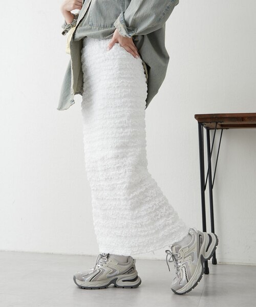 パルクロ限定】ふくれジャガードタイトスカート｜ナイスクラップ