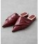 【WEB限定】カシュクール風ポインテッドトゥミュール