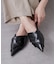 【WEB限定】カシュクール風ポインテッドトゥミュール