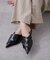 【WEB限定】カシュクール風ポインテッドトゥミュール
