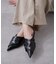 【WEB限定】カシュクール風ポインテッドトゥミュール