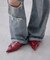 【WEB限定】カシュクール風ポインテッドトゥミュール