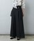 【natural couture】Dカンベルト付きアシメハイウエストパンツ