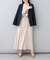 【natural couture】薄金釦ノーカラージャケット
