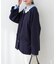 【natural couture】ダンボールニット金釦ミドルジャケット