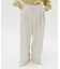 【LARUTA】麻混タックギャザーパンツ