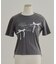 裾ドロストサテンリボンTシャツ