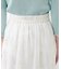 【natural couture】オーガンジー刺繍カラースカート
