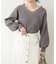 【natural couture】レース衿Ｖネックプルオーバー