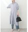 【natural couture】カラーストライプシャツワンピース