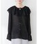 【natural couture】シアーフリンジケープカラーブラウス