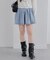 【春の新作】【OUTLET限定】デニムベルト付きプリーツミニスカート