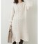 【natural couture】裾フレアケーブルニットワンピース