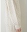【natural couture】裾フレアケーブルニットワンピース