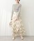 【natural couture】アソートアート柄フレアスカート