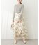 【natural couture】アソートアート柄フレアスカート