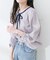 【natural couture】リボン付きマルチWAYブラウス