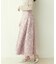 【natural couture】フラワージャガードスカート