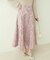 【natural couture】フラワージャガードスカート