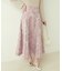 【natural couture】フラワージャガードスカート