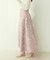 【natural couture】フラワージャガードスカート