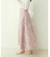 【natural couture】フラワージャガードスカート
