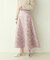 【natural couture】フラワージャガードスカート