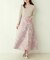 【natural couture】フラワージャガードスカート