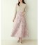 【natural couture】フラワージャガードスカート