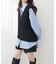 【natural couture】テディヤーンミドル丈ニットベスト