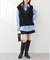 【natural couture】テディヤーンミドル丈ニットベスト