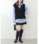 【natural couture】テディヤーンミドル丈ニットベスト