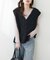 【natural couture】テディヤーンミドル丈ニットベスト