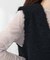 【natural couture】テディヤーンミドル丈ニットベスト