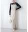 【natural coutureカットジョーゼットペンシルキャミソールワンピース