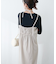【natural coutureカットジョーゼットペンシルキャミソールワンピース